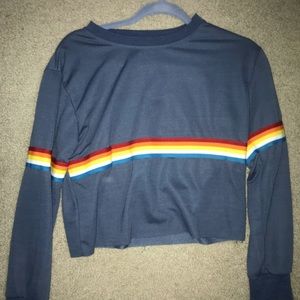 Cropped crew neck